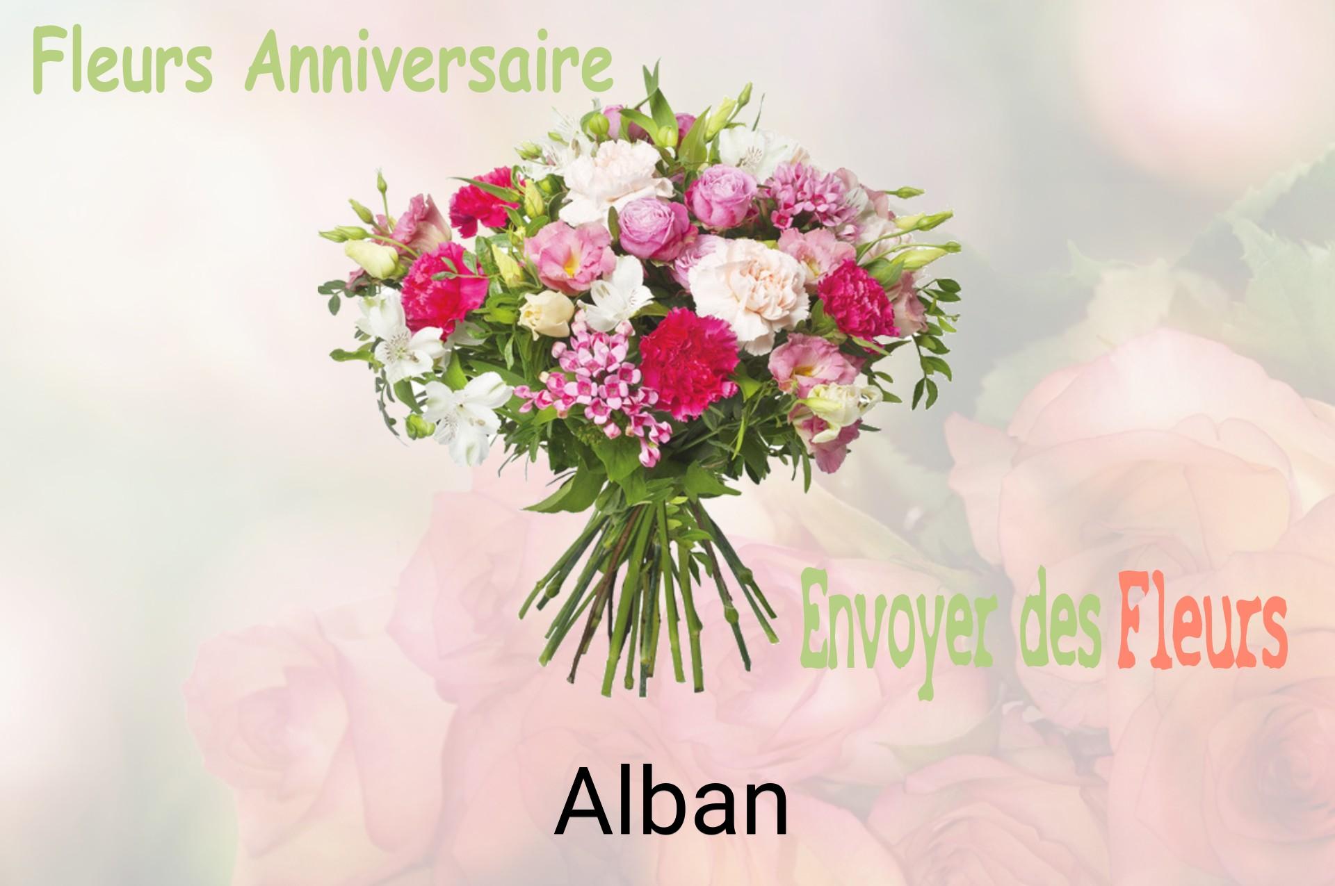 Bouquet de fleurs d’anniversaire livré à Alban
